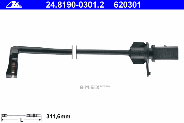 OEM SENSOR ASSY, BRAKE PAD WEAR 24819003012