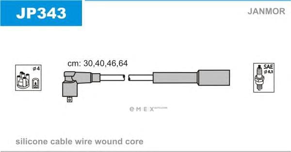 OEM WIRES FOR SPARK PLUGS JP343