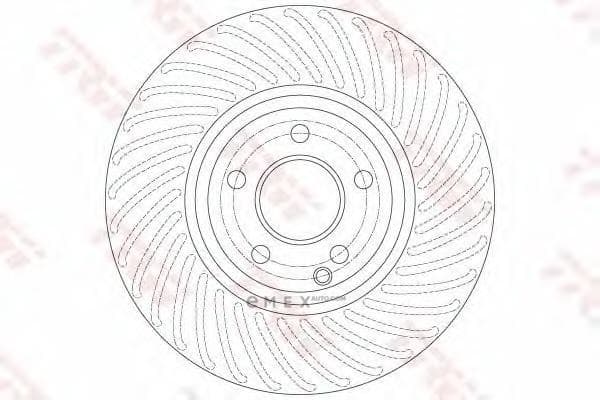 OEM BRAKE DISC FRONT-W204 DF6195S