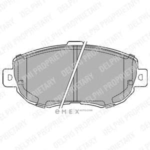 OEM BRAKE PAD AXLE SET LP1140