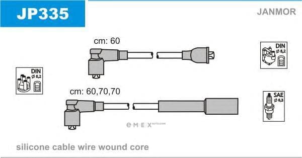 OEM WIRES FOR SPARK PLUGS JP335