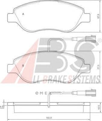 OEM Brake Pads/ABS 37281