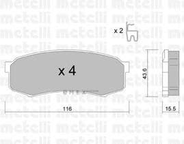 OEM PAD KIT, DISC BRAKE 2204320