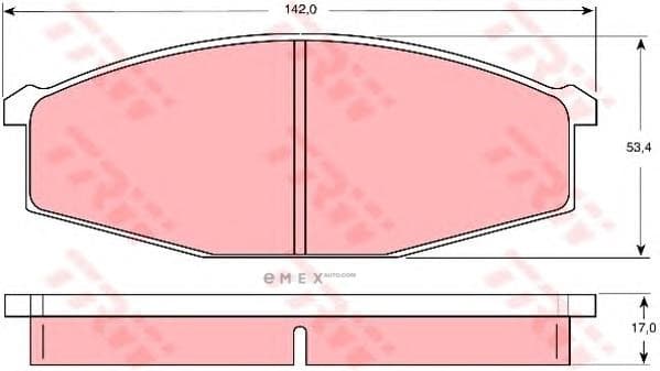 OEM PAD KIT, DISC BRAKE GDB747