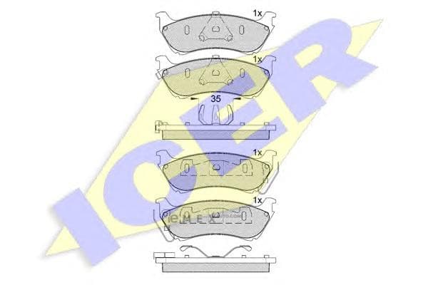 OEM BRAKE PAD FOR MB REAR ML 230,270,32 181277