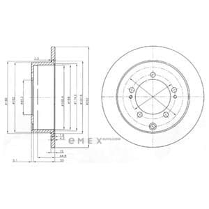 OEM BRAKE DISC (DOUBLE PACK) BG4037