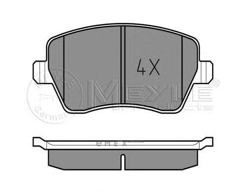 OEM Brake Pad Set, disc brake 0252397317PD