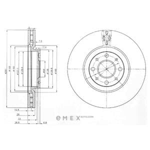 OEM BRAKE DISC (DOUBLE PACK) BG3699