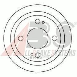 OEM Brake Drums/ABS 2345S