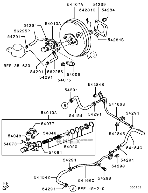 OEM HOSE,BRAKE BOOSTER V 4635A284