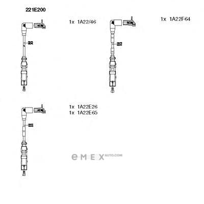 OEM WIRES FOR SPARK PLUGS 221E200