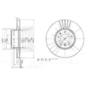 OEM BRAKE DISC (SINGLE) BG670