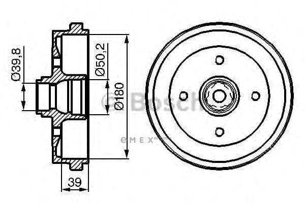 OEM BREMSTROMMEL 0986477111