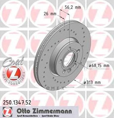 OEM BRAKE ROTOR 250134752