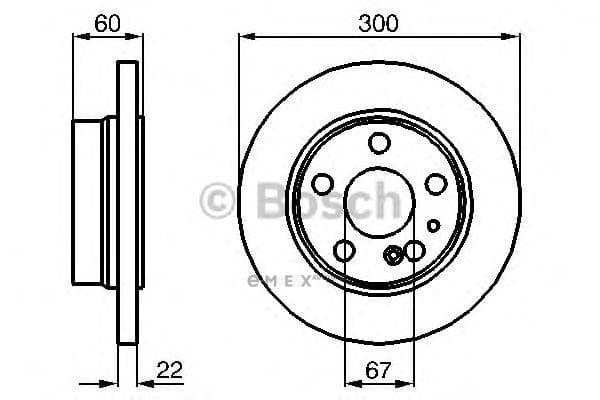 OEM BREMSSCHEIBE 0986478566