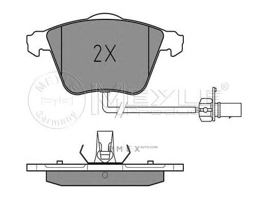 OEM BRAKE PAD-AUDI/A6/S6/A4/A8/VW 0252395020W