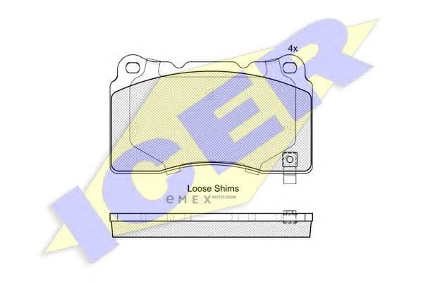 OEM PAD KIT, DISC BRAKE 181990