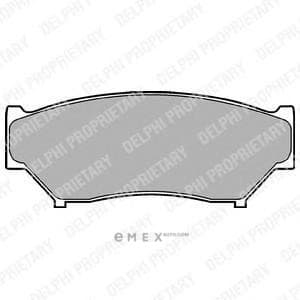 OEM Brake Pad Set, disc brake LP967