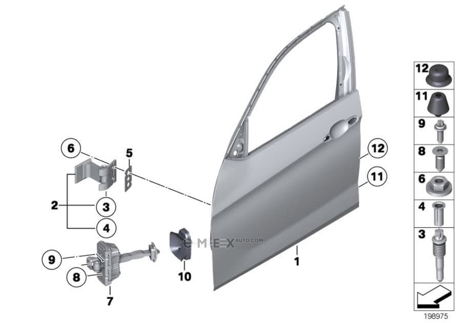 OEM Door front left 41002993805