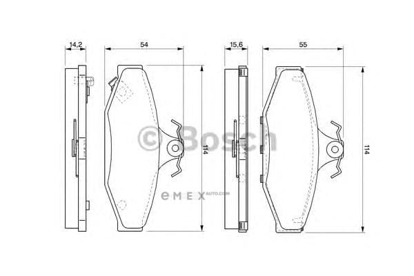 OEM BREMSBELAG 0986424561