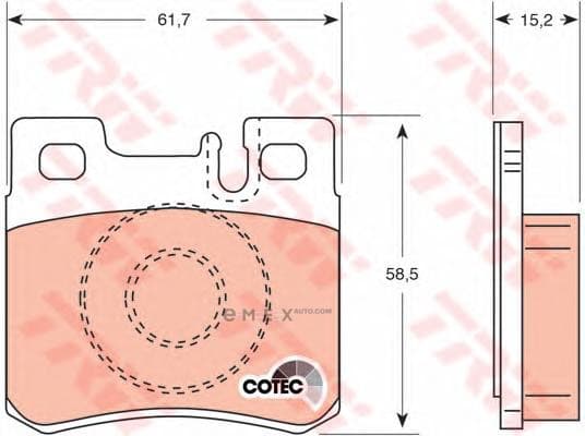 OEM PAD KIT, DISC BRAKE GDB987