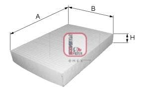 OEM FILTER ASSY, CABIN AIR S3006C