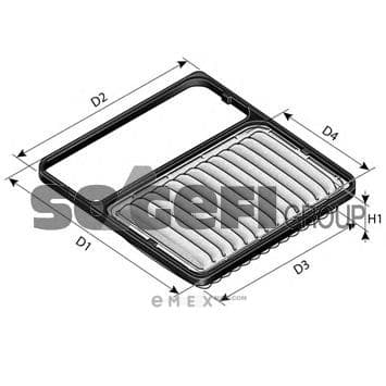 OEM FILTER ASSY, AIR ELEMENT A1511