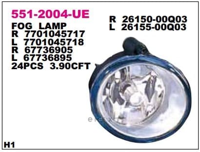 OEM FOGLAMP ASSY 5512004RUE