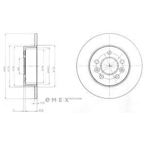 OEM BRAKE DISC (DOUBLE PACK) BG3552