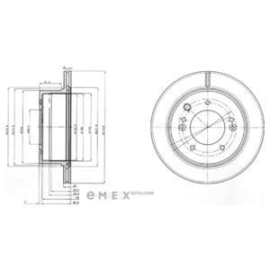 OEM BRAKE DISC (DOUBLE PACK) BG3859