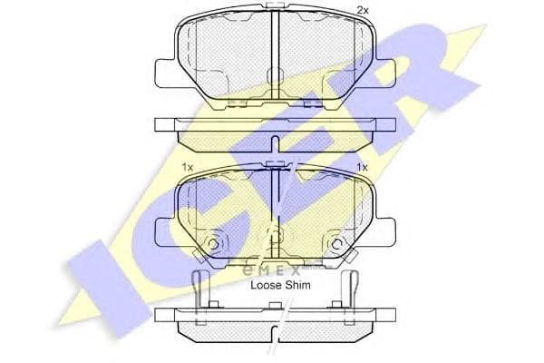 OEM PAD KIT, DISC BRAKE 182118