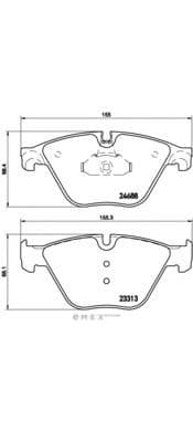 OEM PAD KIT, DISC BRAKE P06074