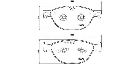 OEM PAD KIT, DISC BRAKE P36025