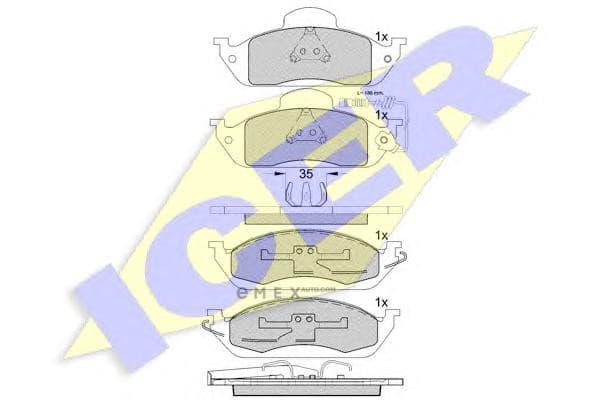 OEM PAD KIT, DISC BRAKE 181276