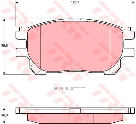 OEM PAD KIT, DISC BRAKE GDB3414