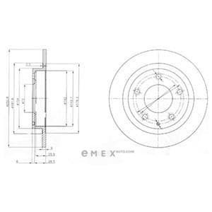 OEM BRAKE DISC (DOUBLE PACK) BG3084