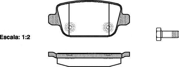 OEM Brake Pad Set, disc brake 125600