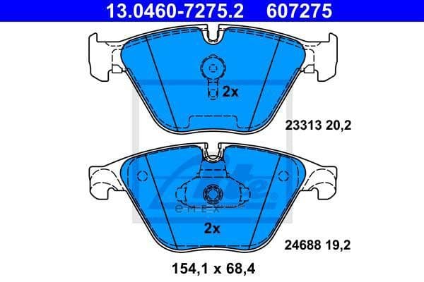 OEM PAD KIT, DISC BRAKE 13046072752