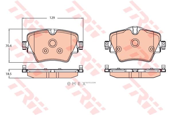 OEM PAD KIT, DISC BRAKE GDB2098