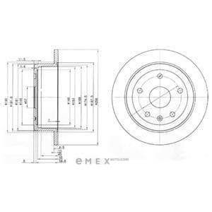 OEM BRAKE DISC (DOUBLE PACK) BG3554