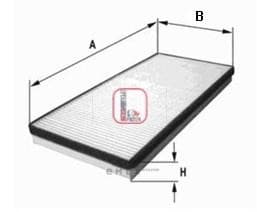 OEM FILTER ASSY, CABIN AIR S3030C