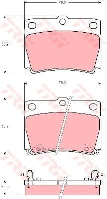 OEM PAD KIT, DISC BRAKE GDB3239