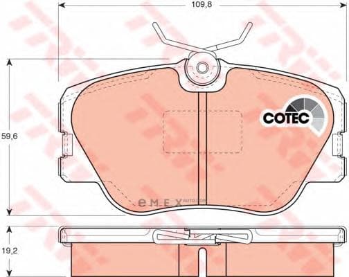 OEM PAD KIT, DISC BRAKE GDB818