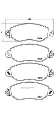 OEM PAD KIT, DISC BRAKE P24053