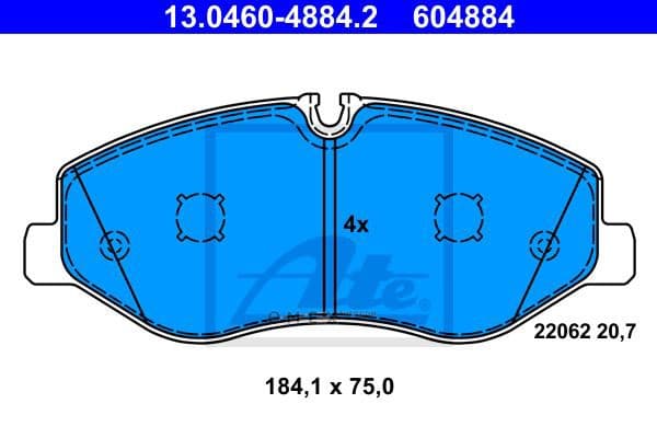 OEM PAD KIT, DISC BRAKE 13046048842