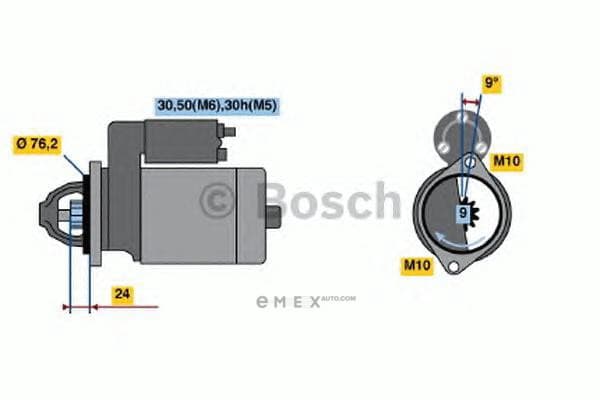 OEM STARTER MOTOR 0001109057