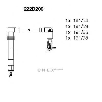 OEM IGNITION CABLE SET 222D200