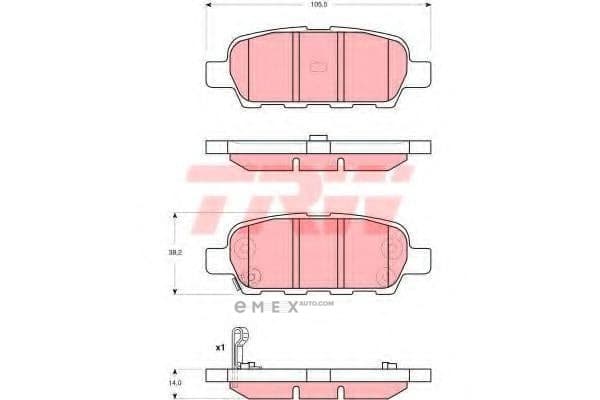 OEM PAD KIT, DISC BRAKE GDB3294