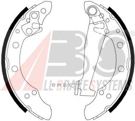 OEM SHOE KIT, DRUM BRAKE 8871