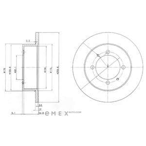 OEM BRAKE DISC (DOUBLE PACK) BG3609